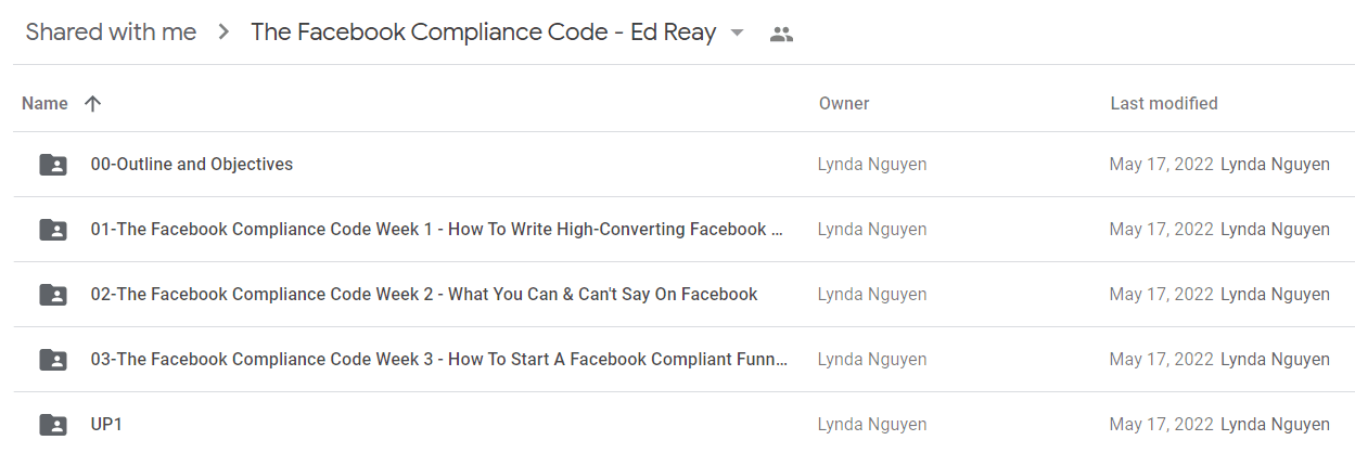 The Facebook Compliance Code - Ed Reay