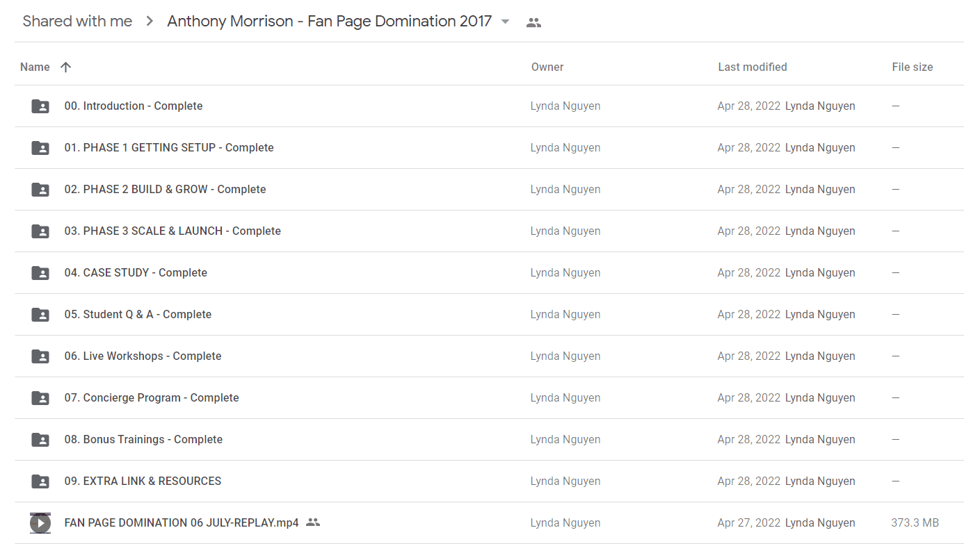 Anthony Morrison - Fan Page Domination 2017