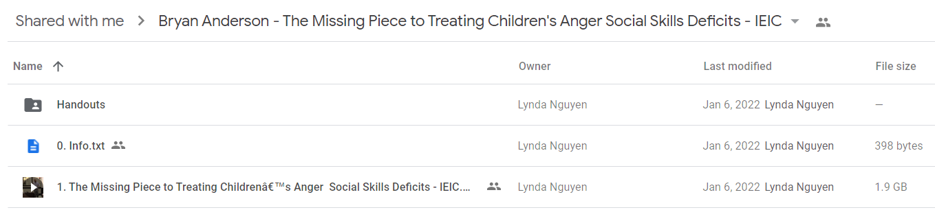 Bryan Anderson - The Missing Piece to Treating Children's Anger Social Skills Deficits - IEIC