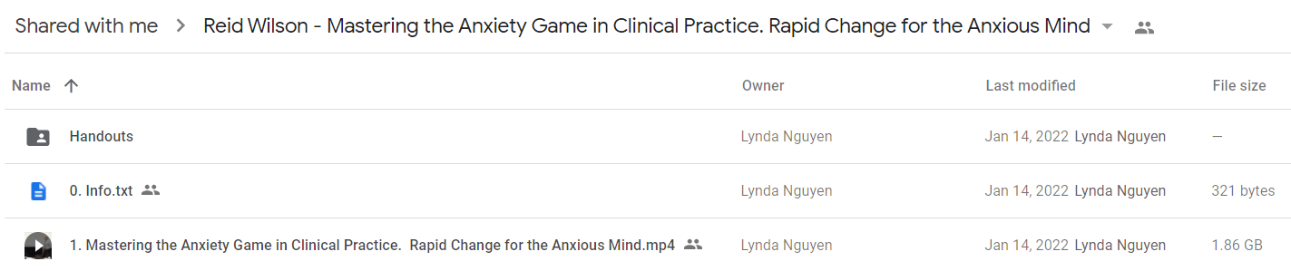 Reid Wilson - Mastering the Anxiety Game in Clinical Practice. Rapid Change for the Anxious Mind