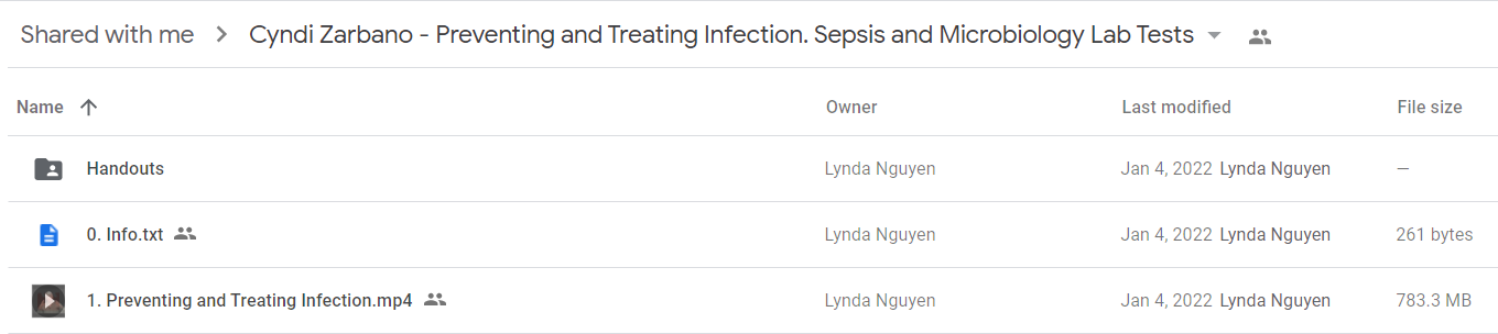 Cyndi Zarbano - Preventing and Treating Infection. Sepsis and Microbiology Lab Tests