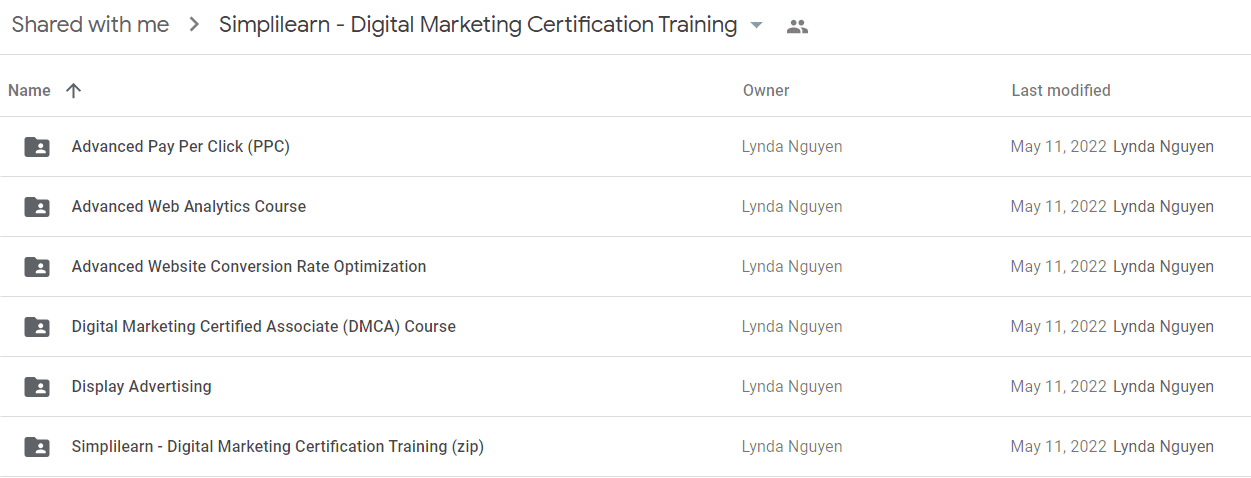 Simplilearn - Digital Marketing Certification Training