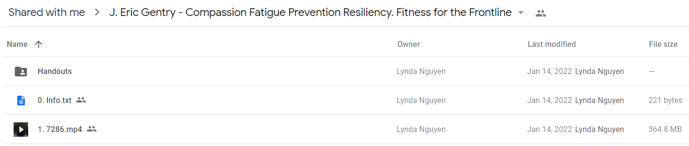 J. Eric Gentry - Compassion Fatigue Prevention Resiliency. Fitness for the Frontline