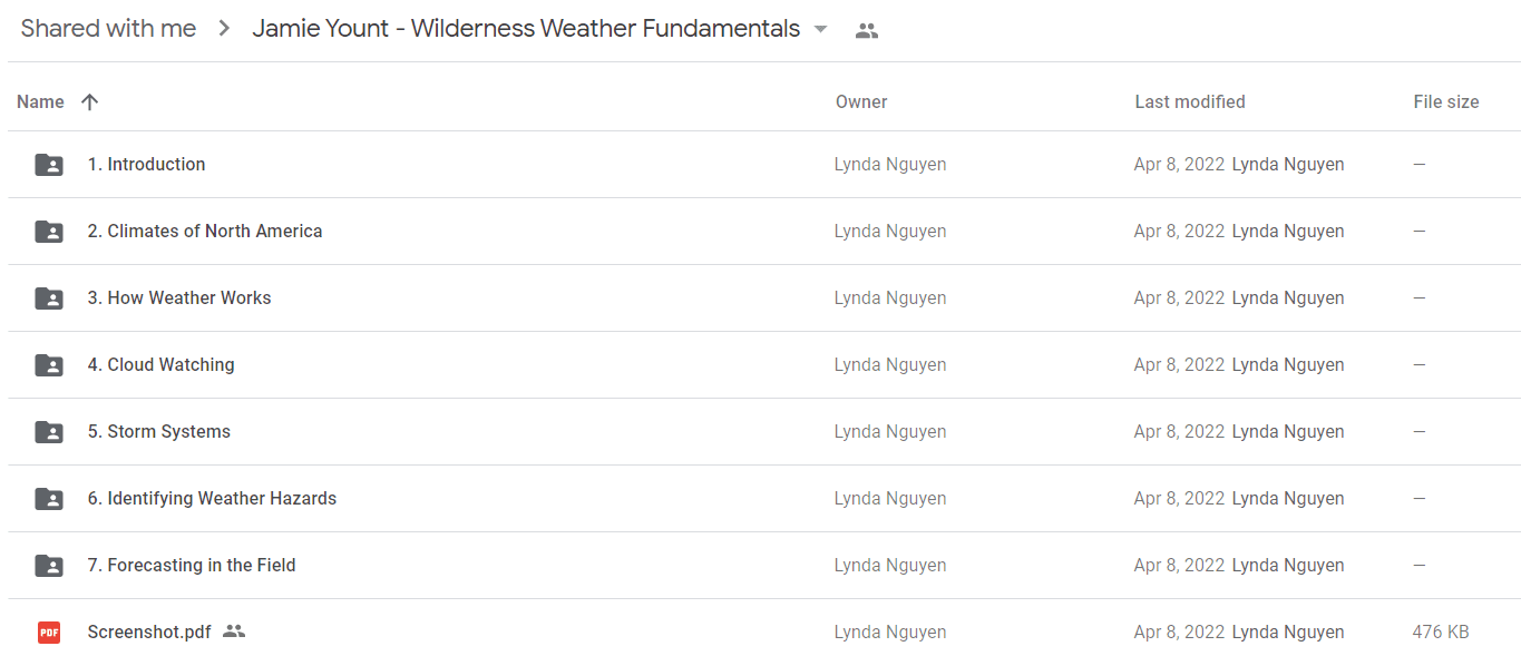 Jamie Yount - Wilderness Weather Fundamentals