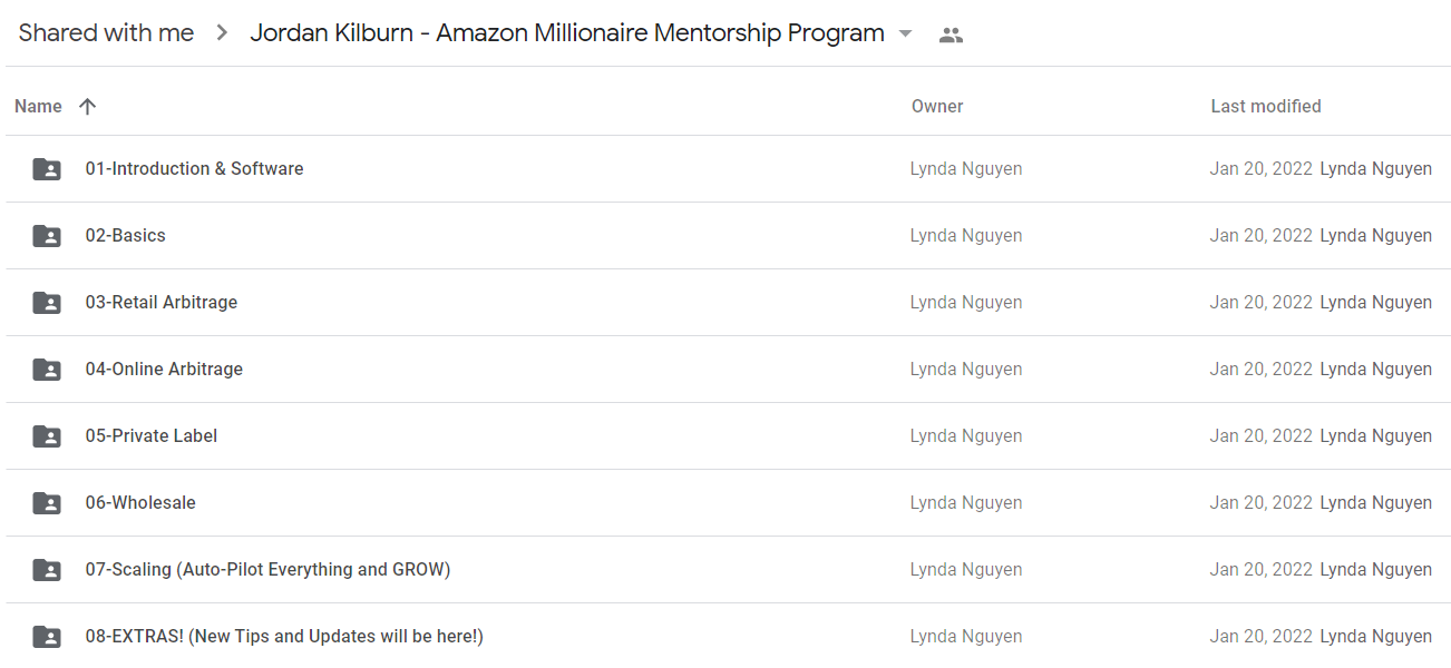 Jordan Kilburn - Amazon Millionaire Mentorship Program