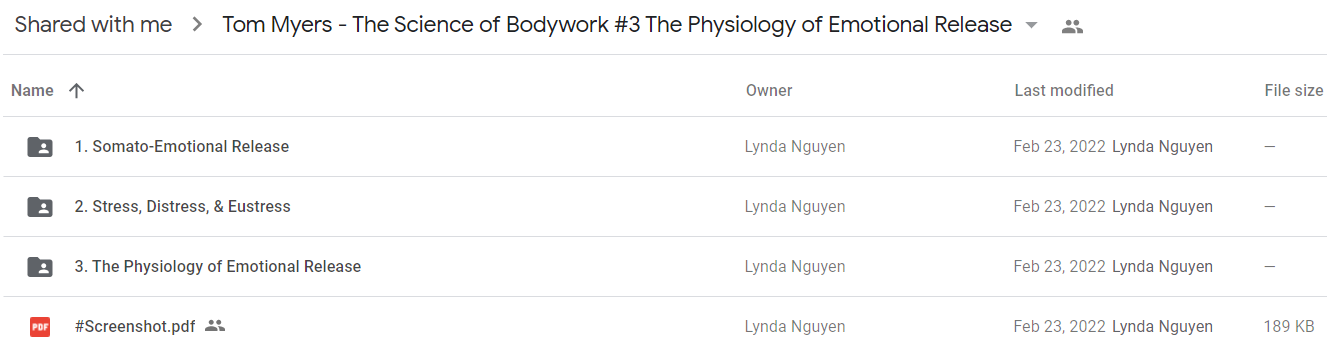 Tom Myers - The Science of Bodywork #3 The Physiology of Emotional Release