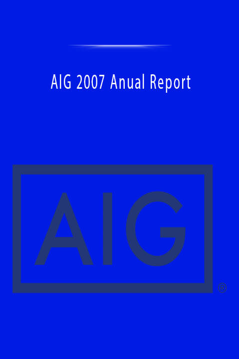 AIG 2007 Anual Report