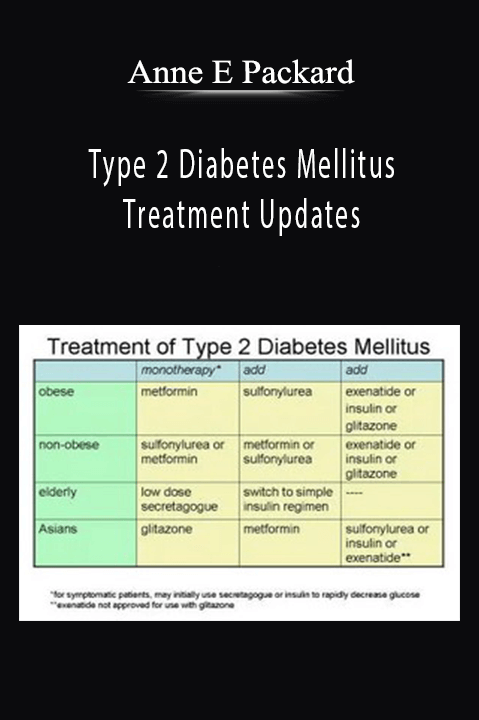 Type 2 Diabetes Mellitus Treatment Updates – Anne E Packard