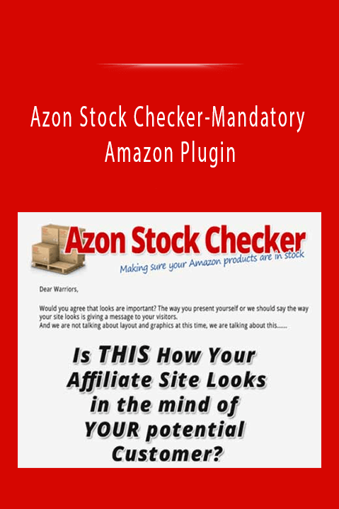 Azon Stock Checker-Mandatory Amazon Plugin