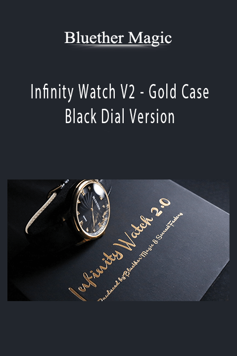 Infinity Watch V2 – Gold Case Black Dial Version – Bluether Magic