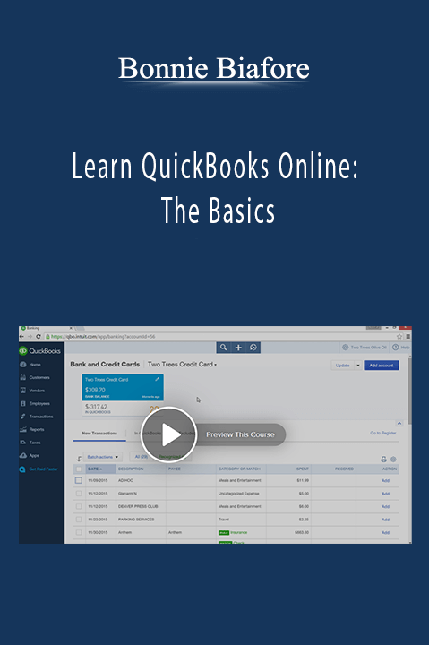 Learn QuickBooks Online: The Basics – Bonnie Biafore