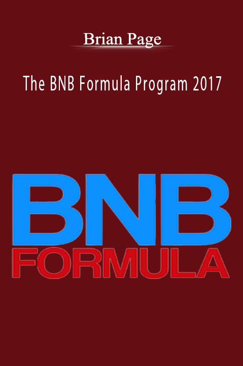 The BNB Formula Program 2017 – Brian Page