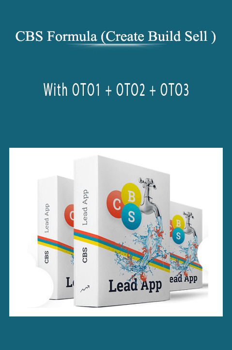 With OTO1 + OTO2 + OTO3 – CBS Formula (Create Build Sell )