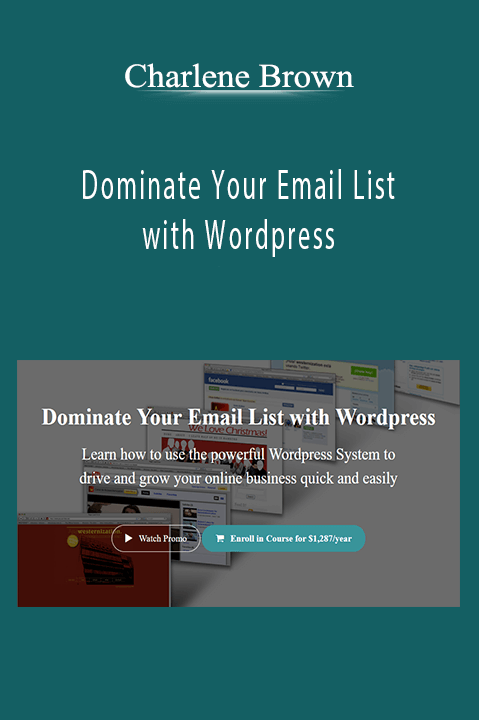 Dominate Your Email List with Wordpress – Charlene Brown