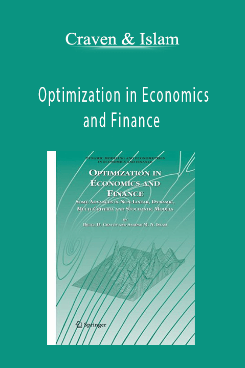 Optimization in Economics and Finance – Craven & Islam