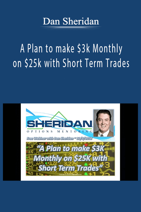 A Plan to make $3k Monthly on $25k with Short Term Trades – Dan Sheridan