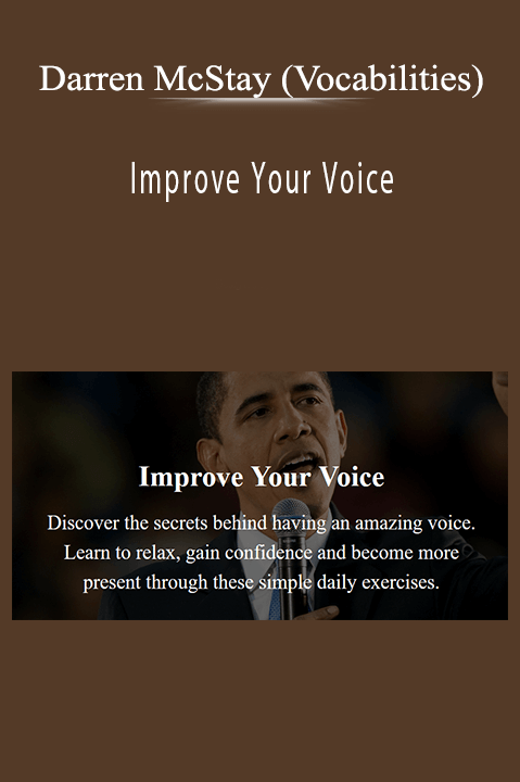 Improve Your Voice – Darren McStay (Vocabilities)