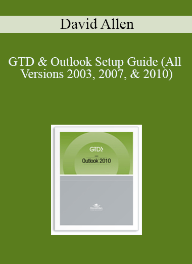 GTD & Outlook Setup Guide (All Versions 2003