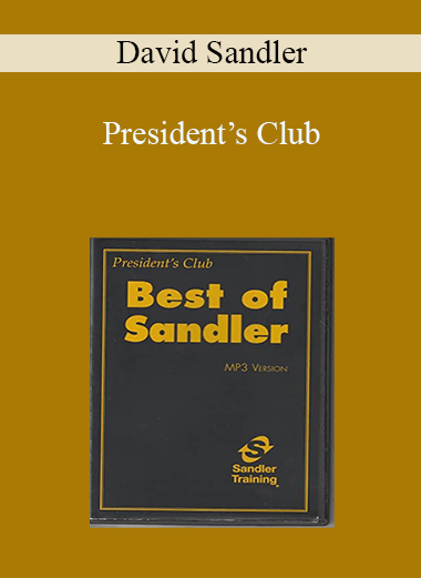 President’s Club – David Sandler