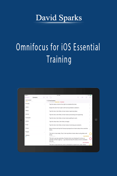 Omnifocus for iOS Essential Training – David Sparks