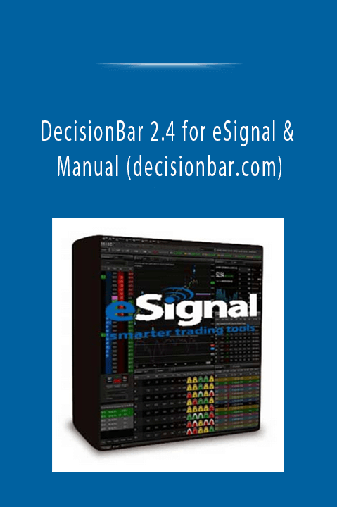 DecisionBar 2.4 for eSignal & Manual (decisionbar.com)