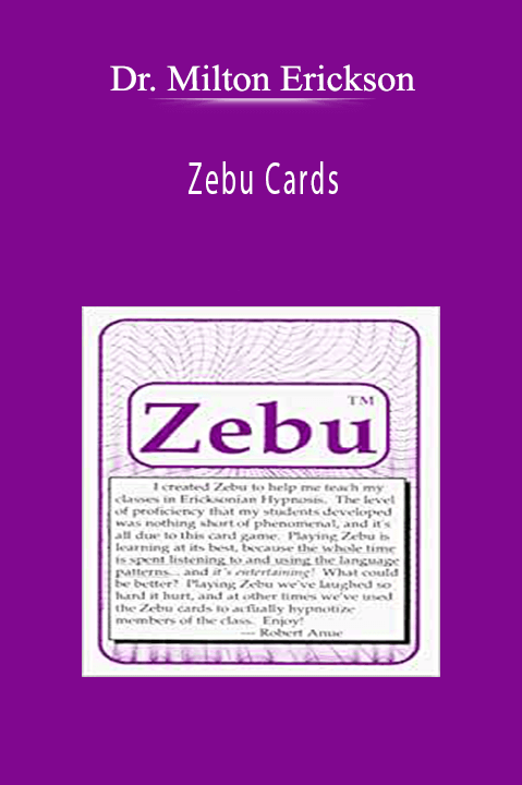 Zebu Cards – Dr. Milton Erickson