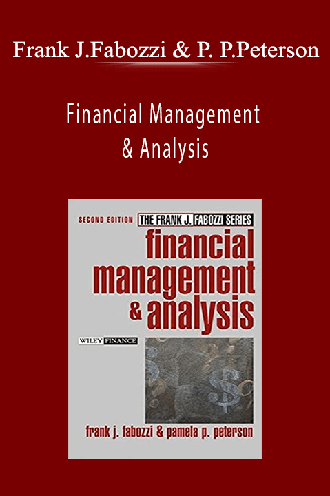 Financial Management & Analysis – Frank J.Fabozzi