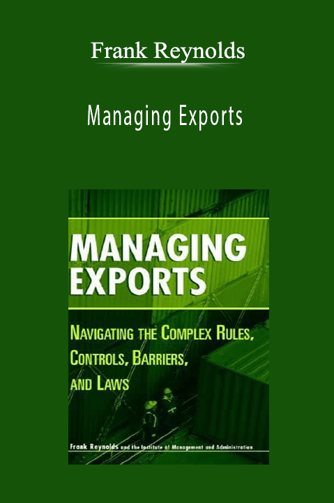 Managing Exports – Frank Reynolds