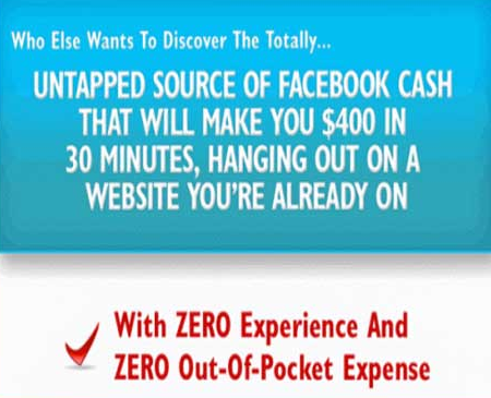 Got A Facebook Account? That’s All YOU Need To Make $400 In 30 Mins