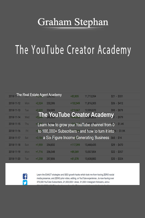 The YouTube Creator Academy – Graham Stephan