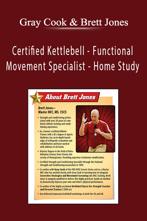 Certified Kettlebell – Functional Movement Specialist – Home Study – Gray Cook & Brett Jones