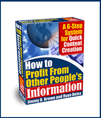 Jimmy D. Brown - How To Profit From Other People’s Information