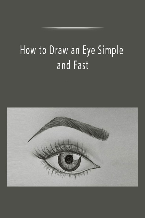 How to Draw an Eye Simple and Fast