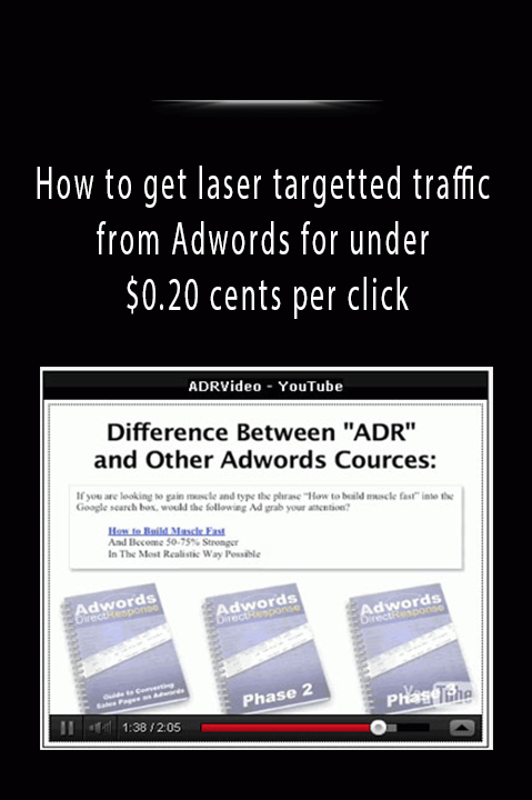 How to get laser targetted traffic from Adwords for under $0.20 cents per click