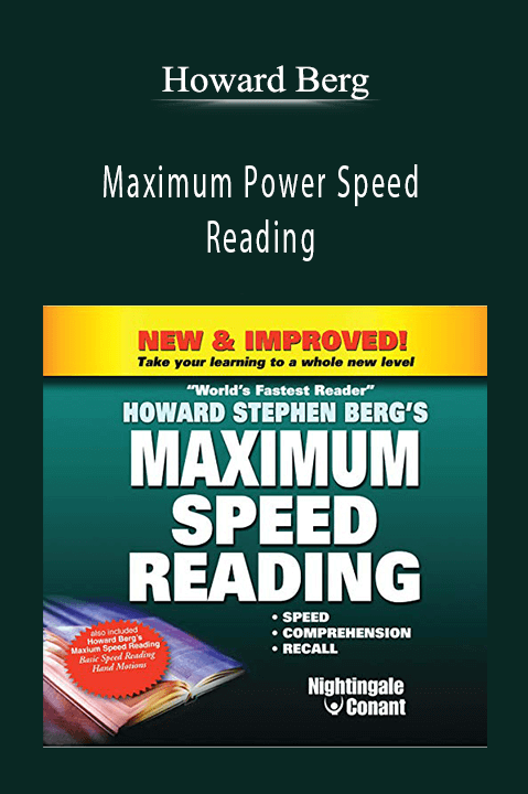 Maximum Power Speed Reading – Howard Berg