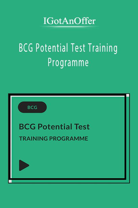 BCG Potential Test Training Programme – IGotAnOffer