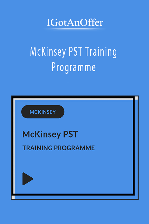 McKinsey PST Training Programme – IGotAnOffer