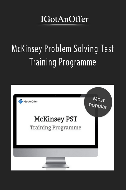 McKinsey Problem Solving Test Training Programme – IGotAnOffer
