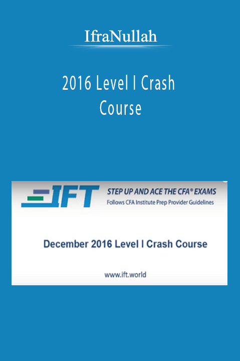 2016 Level I Crash Course – IfraNullah