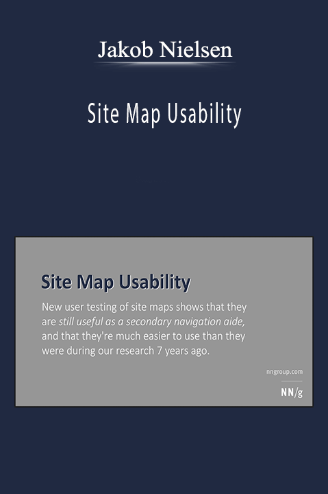 Site Map Usability – Jakob Nielsen