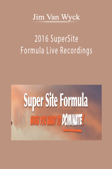 2016 SuperSite Formula Live Recordings – Jim Van Wyck