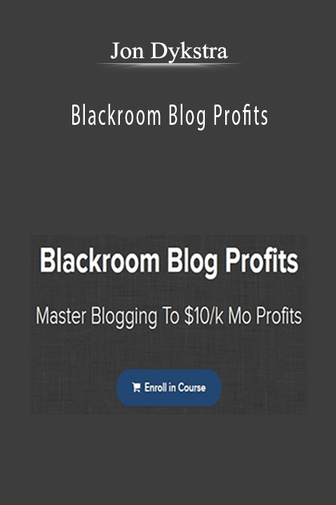 Blackroom Blog Profits – Jon Dykstra
