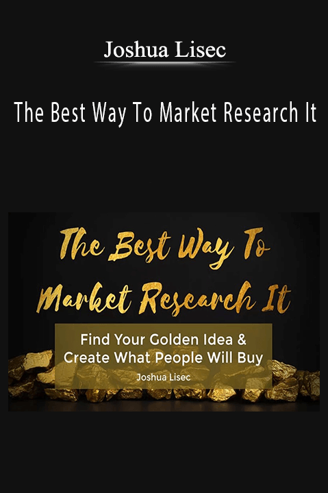 The Best Way To Market Research It – Joshua Lisec