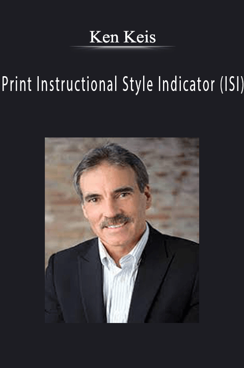 Print Instructional Style Indicator (ISI) – Ken Keis