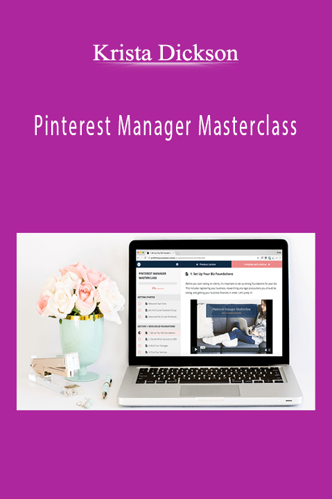 Pinterest Manager Masterclass – Krista Dickson