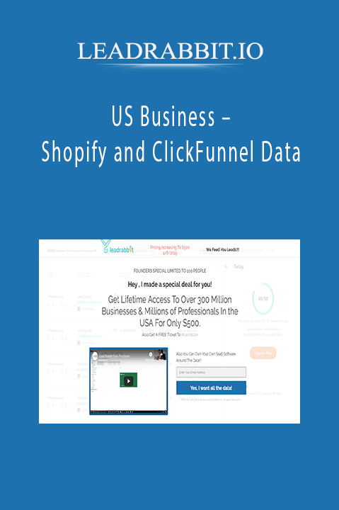US Business – Shopify and ClickFunnel Data – LEADRABBIT.IO