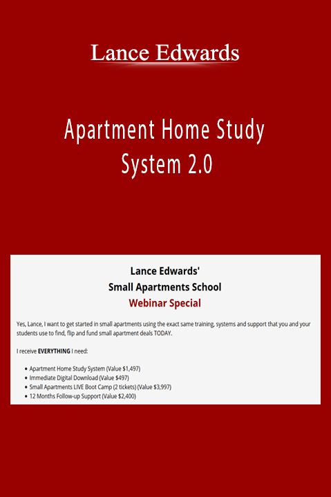 Apartment Home Study System 2.0 – Lance Edwards