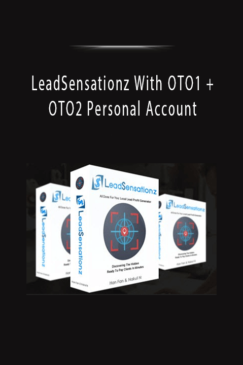 LeadSensationz With OTO1 + OTO2 Personal Account