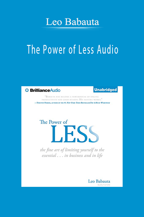 The Power of Less Audio – Leo Babauta