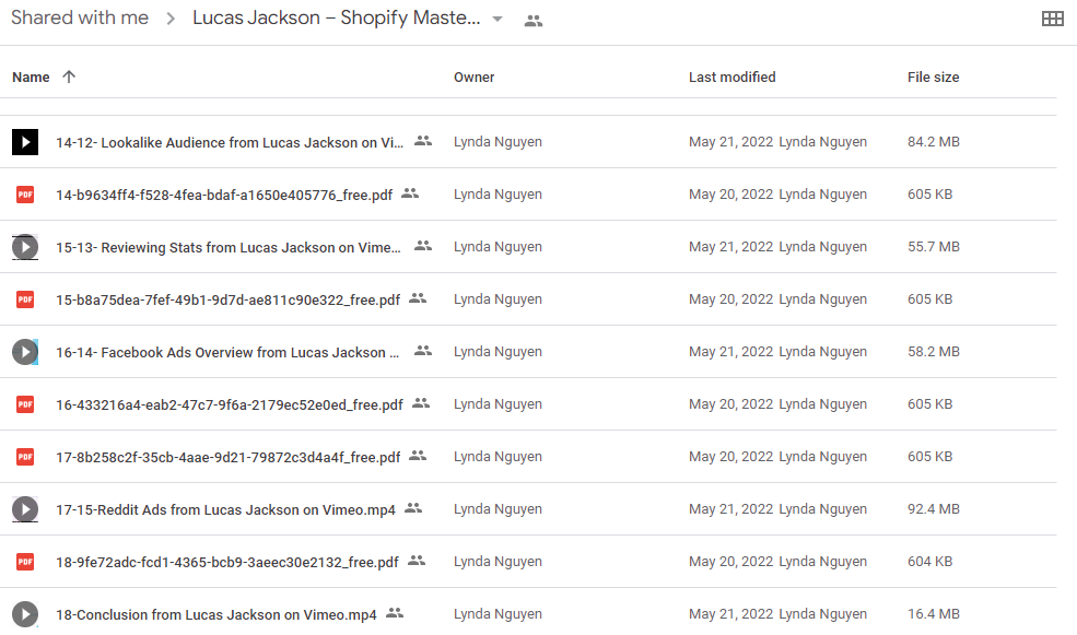 Lucas Jackson – Shopify Mastery 2.0 ( Package 1 )